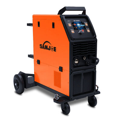 Inclined panel 350A IGBT MIG LCD Welding Machine 5 Inch Cnc Synergy Multi Process